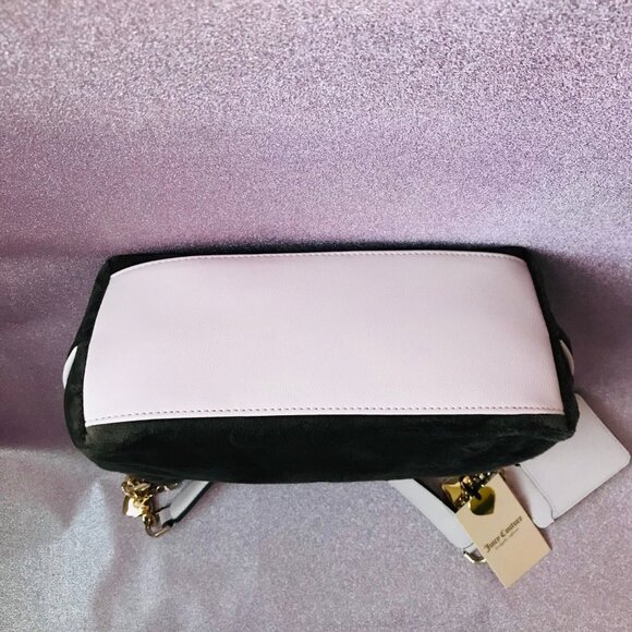 Juicy Couture Classic Scottie Dogs Hobo Bag Chocolate/Pink NWT - Picture 6 of 11